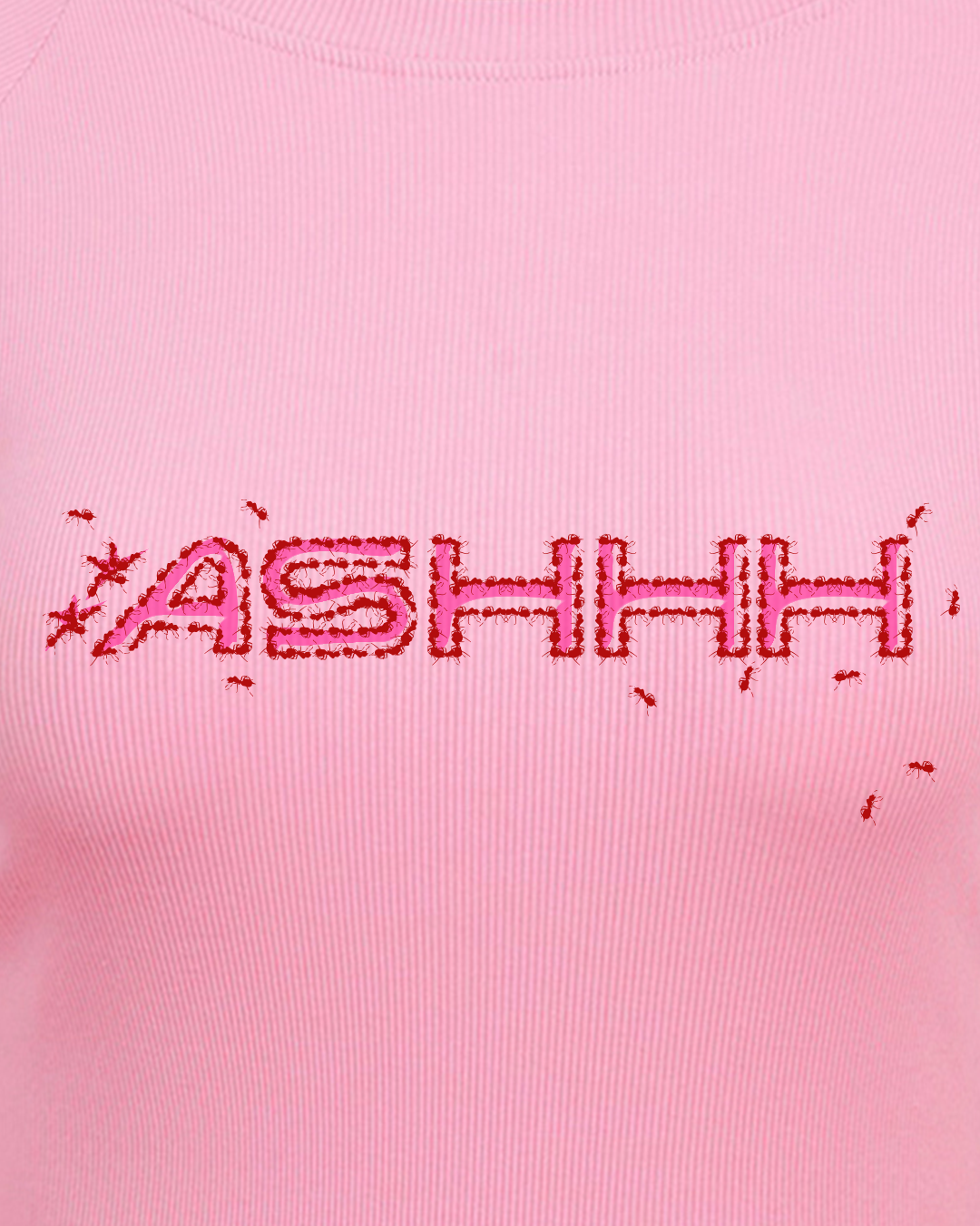 Red Ants Long Sleeve Slim T-Shirt