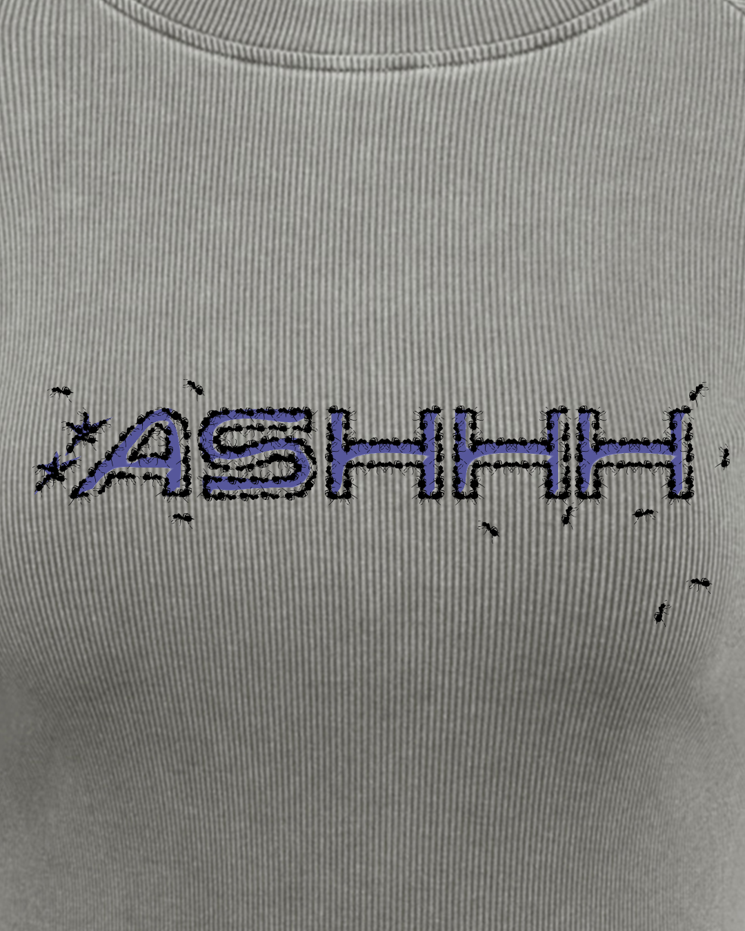 Grey Long Sleeve Slim T-Shirt