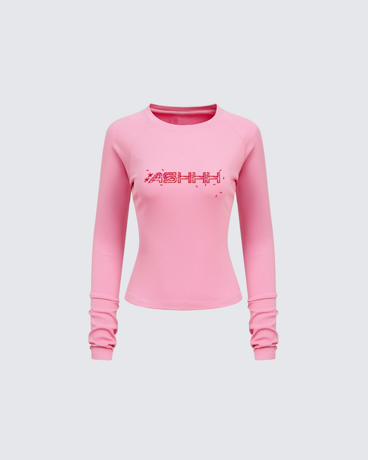 Red Ants Long Sleeve Slim T-Shirt